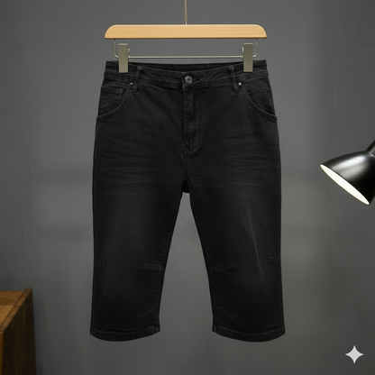 Casual Denim Capri Pants