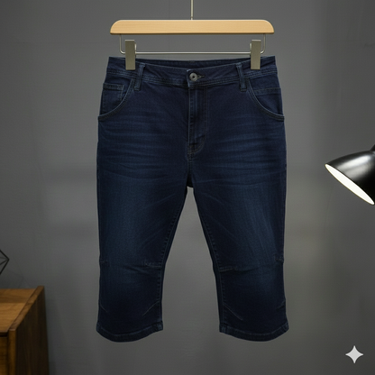 Casual Denim Capri Pants