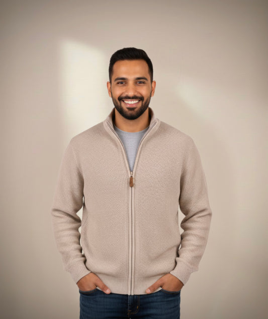 Casual Sweater - Full Zipped