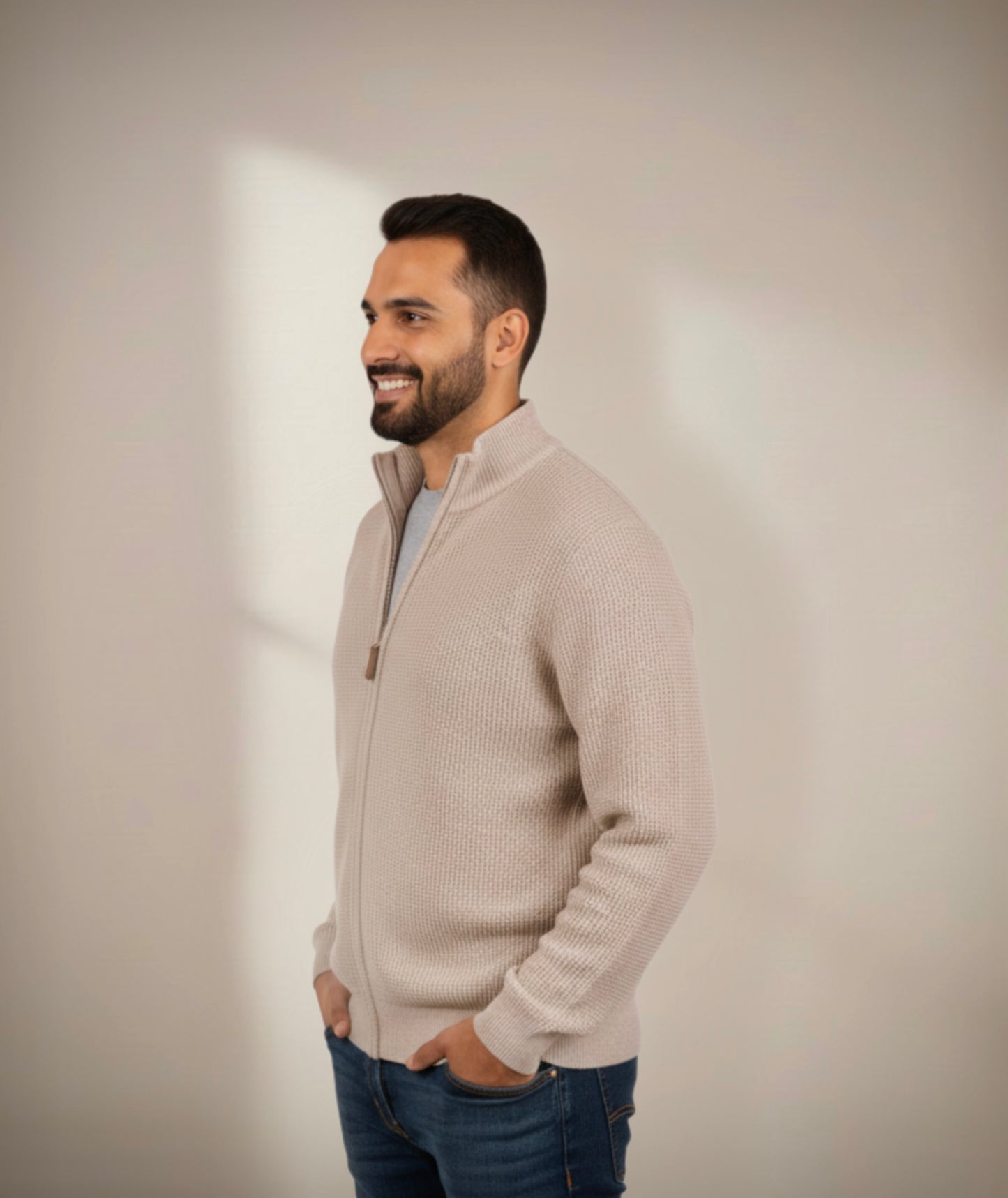 Casual Sweater - Full Zipped
