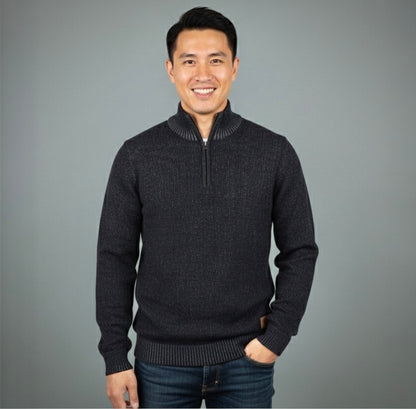 Casual Sweater - Half Zipped