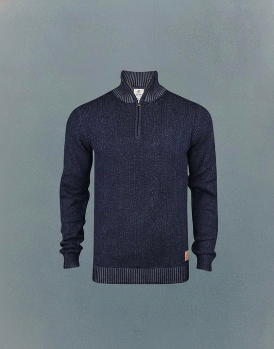 Casual Sweater - Half Zipped