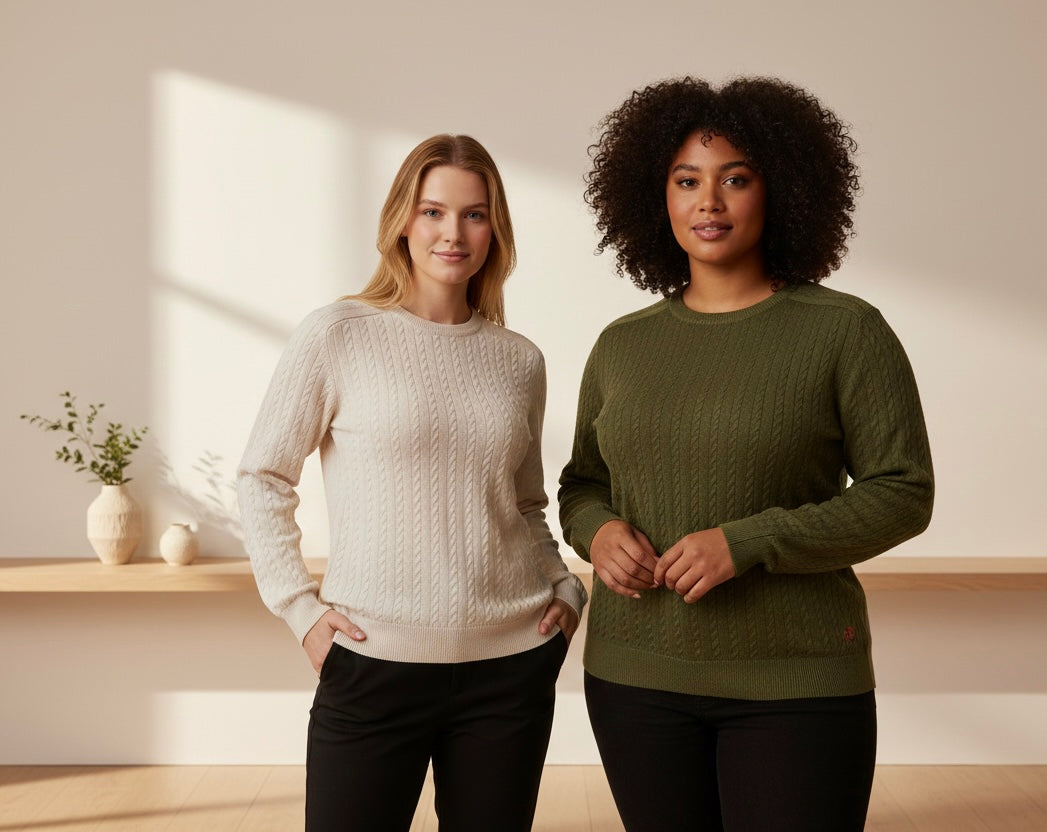 Soft Cable Knit Pullover - Unisex