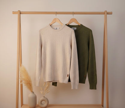 Soft Cable Knit Pullover - Unisex