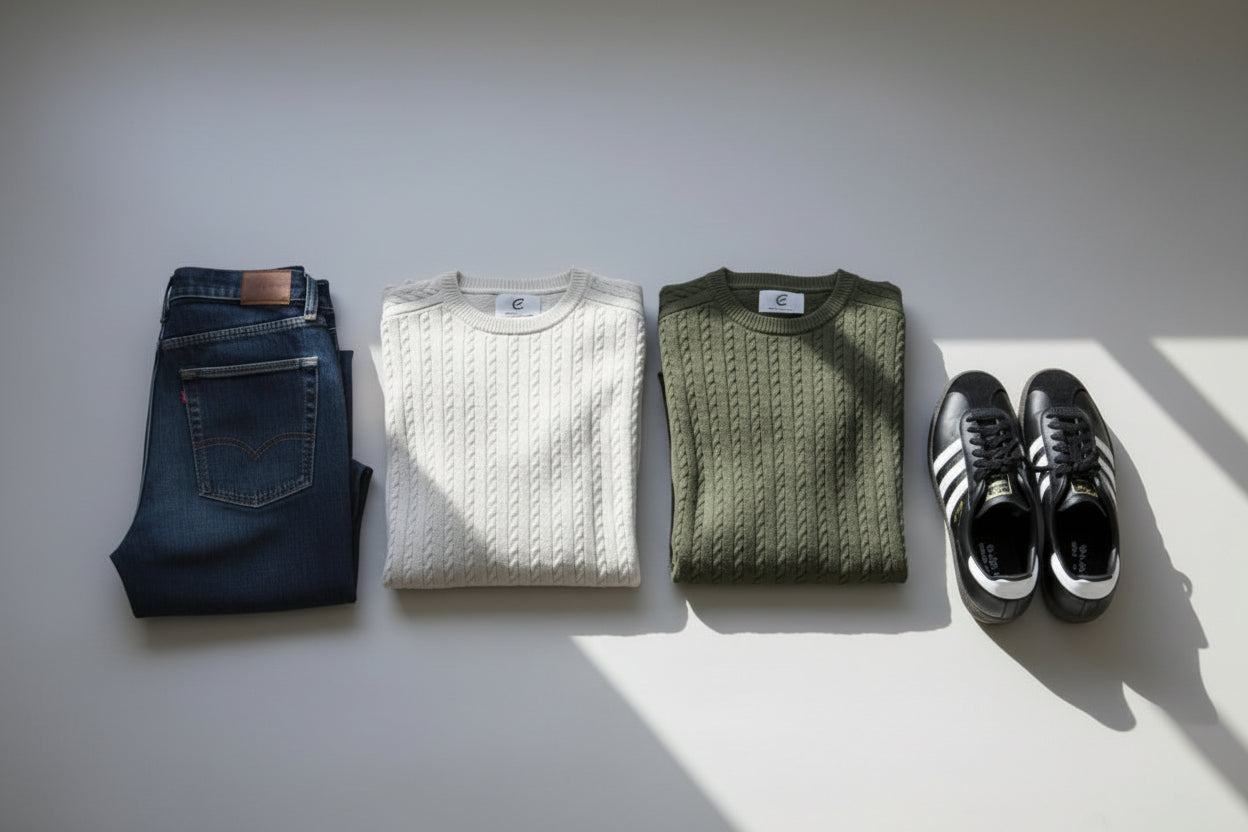 Soft Cable Knit Pullover - Unisex