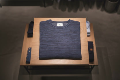 Casual Sweater - Indigo Marled Crewneck